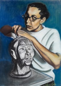 Teress Esaw, contemporary, Portrait of Elizabeth Catlett