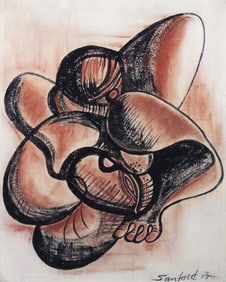 Walter Sanford, 1912-1987, untitled, Figural Abstract