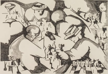 Jacob Lawrence, 1917-2000, Chess Players