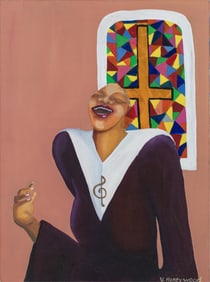 Varnette P. Honeywood, 1950-2010, Singing in the Choir
