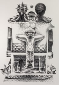 John Biggers, 1924-2001, Holy Family
