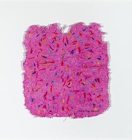 Mary Reed Daniels, b. 1946, untitled, Magenta Abstraction