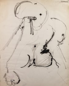 Marzette Watts, 1938-1998, abstracted nude