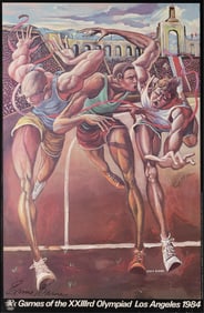 Ernie Barnes, 1938-2009, Games of the XXIIIrd Olympiad, Los Angeles, 1984
