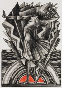 Eldzier Cortor, 1916-2015, Dance Figure No. II