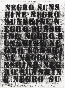 Glenn Ligon, b. 1960, Study for Negro Sunshine #70