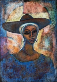 William Tolliver, 1988, Woman Wearing a Hat
