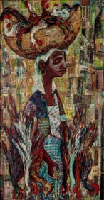 Paul Keene, Jr, 1920-2009, Haitian Chicken Vendor