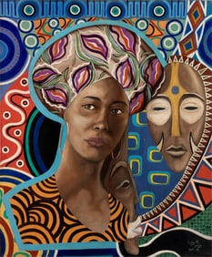 Lois Mailou Jones, 1905-1998, untitled, Haitian scene