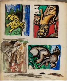 Charles Sebree, 1914-1984, Illustrations for The Lost Zoo: The Animals That Missed the Ark