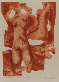 Eldzier Cortor, 1916-2015, Trilogy No II