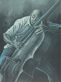Ernie Barnes, 1938-2009, The Bassist