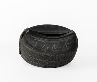 Chakaia Booker, b. 1953, A Bead (Junk)