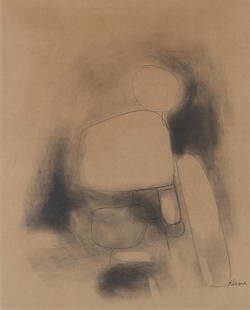 Paul Keene, Jr, 1920-2009, untitled, abstract: Paul Keene, Jr1920-2009untitled, abstractc. 1970pencil drawing12 x 10 inchessigned