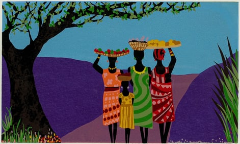 William Crite, b. 1947, Goin to the Market