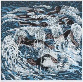 Curlee Raven Holton, b. 1951, Sometimes Air is Water, Sometimes Ice, Sometimes Stone