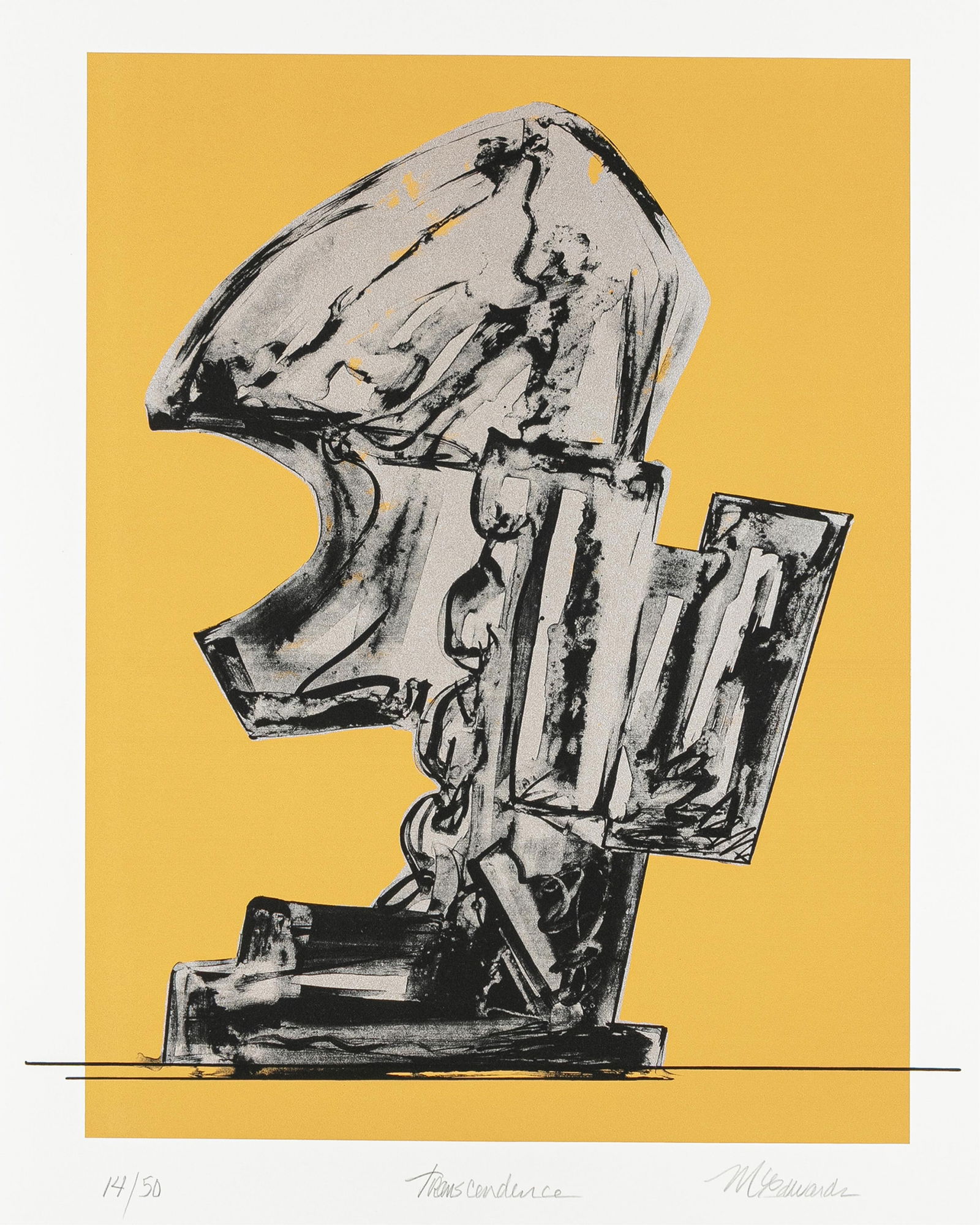 Melvin Edwards, b. 1937, Transcendence: Melvin Edwardsb. 1937Transcendence2007serigraph24 x 21 inches (image)30 x 22-1/4 inches (sheet)signed, titled, dated and numbered 14/50