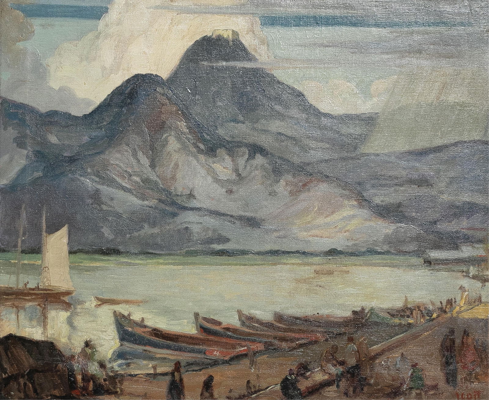 William Edouard Scott, 1884-1964, The Citadel, Haiti: William Edouard Scott1884-1964The Citadel, Haitic. 1930oil on canvas18-1/2 x 22 inchessignedExhibited: A Shared Heritage: Art by Four African Americans. Catalog accompanying the exhibition (ori