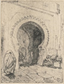 Henry Ossawa Tanner, 1859-1937, Gateway in Tangier