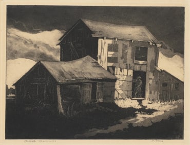 Dox Thrash, 1893-1965, Old Barns