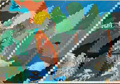 Romare Bearden, 1911-1988, Ritual Bayou Series, Memories