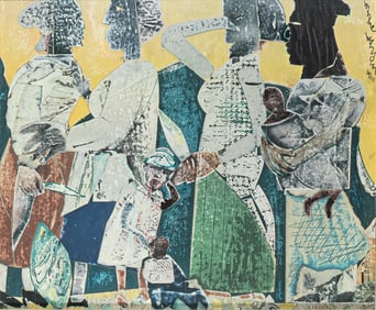 Romare Bearden, 1911-1988, Ritual Bayou (Byzantine Frieze)