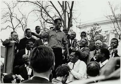 Robert (Bobby) A. Sengstacke, 1943-2017, James Baldwin Speaks in Montgomery March