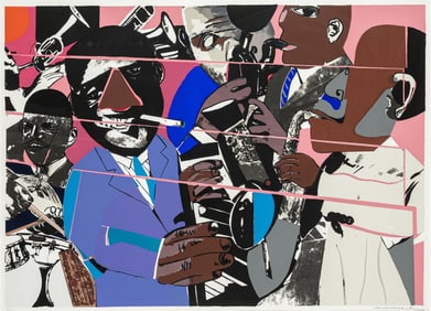 Romare Bearden, 1911-1988, Jazz II Deluxe