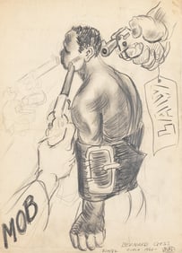 Bernard Goss, 1913-1966, untitled, Mob/Law