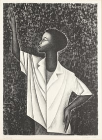Elizabeth Catlett, 1915-2012, Waving