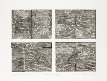 Leon Hicks, b. 1933, Engraving VII: 1/2/3/4
