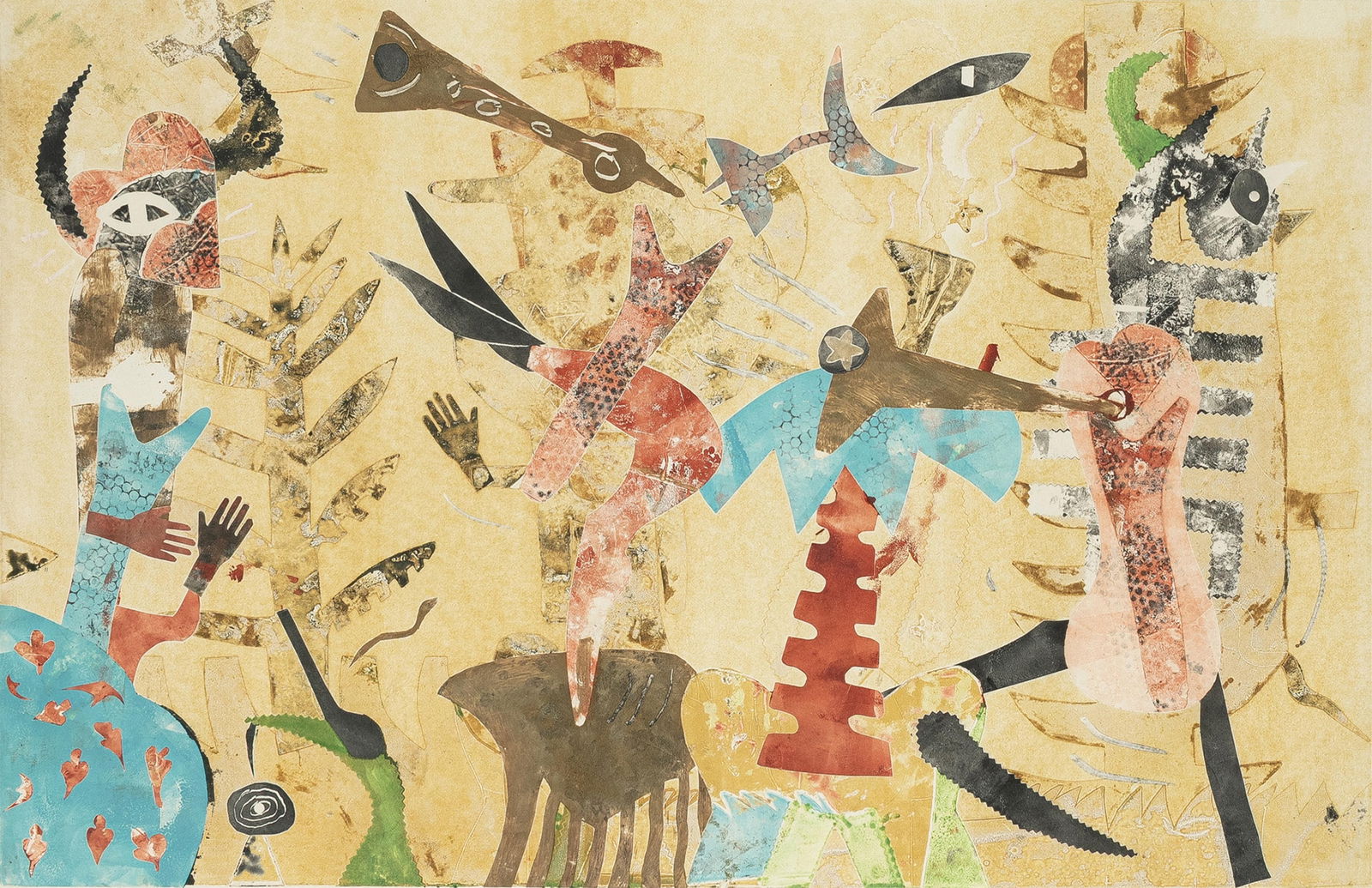 Michael Kelly Williams, b.1950, Carnival of the Spirits: Michael Kelly Williamsb.1950Carnival of the Spirits1984monotype on paper22-1/4 x 34-3/4signed, dated, titled, with monotype written in pencil