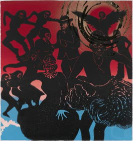 Curlee Raven Holton, b.1951, Dance of Joy and Pain I