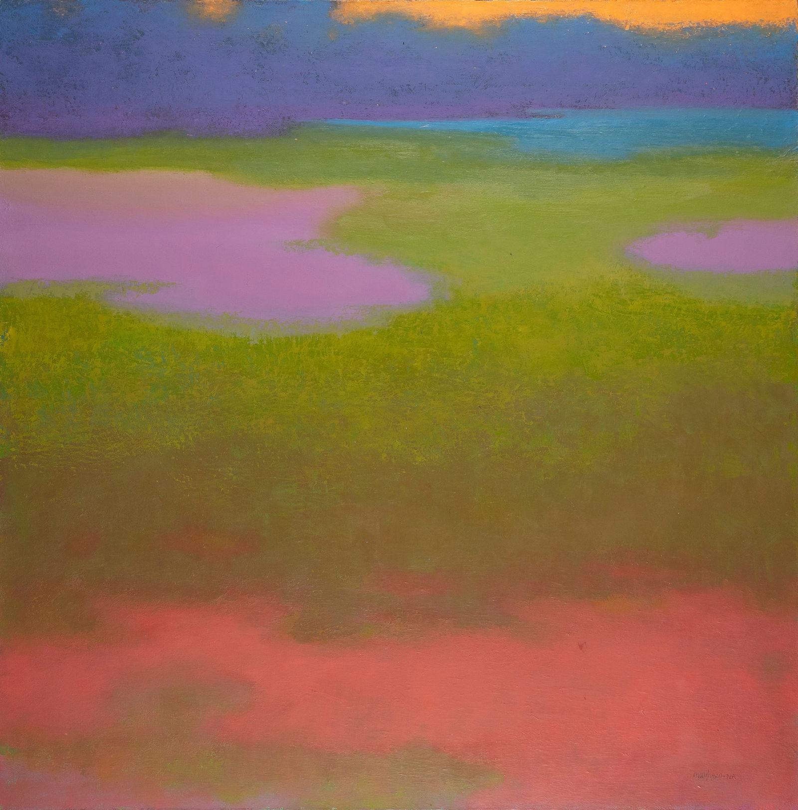 Richard Mayhew, 1924-2024, Ambrosia: Richard Mayhew1924-2024Ambrosia2015oil on canvas36 x 36 inchessigned, titled, datedCOAProvenance: private collection, Bentonville, AK