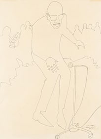 Benny Andrews, 1930-2006, Ray Charles