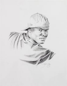 Kehinde Wiley, b. 1977, Battle on Anghiari Study II