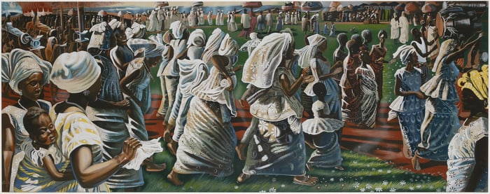 John Biggers, 1924-2001, Jubilee, Ghana Harvest Festival