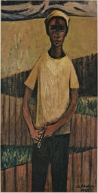 Samella Lewis, 1923-2002, Boy with Flute