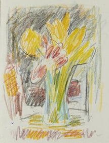 William Henry Johnson, 1901-1970, Still Life of Flowers