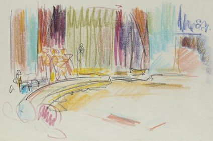 William Henry Johnson, 1901-1970, Interior of a Ballroom