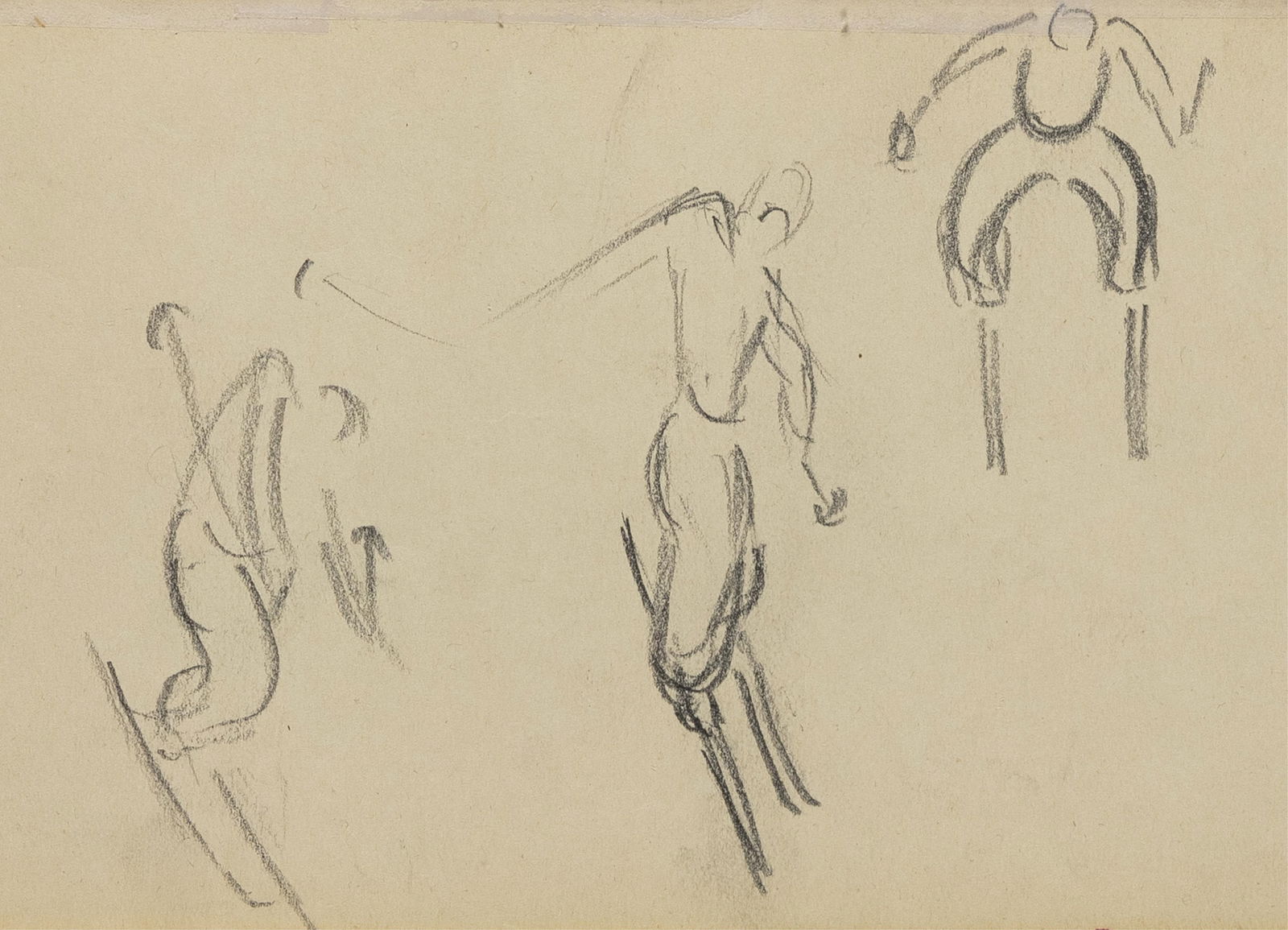 William Henry Johnson, 1901-1970, Ski Jump, lot of three works (1 of 3)