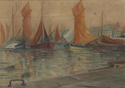Palmer Cole Hayden, 1890-1973, untitled , Concarneau, France