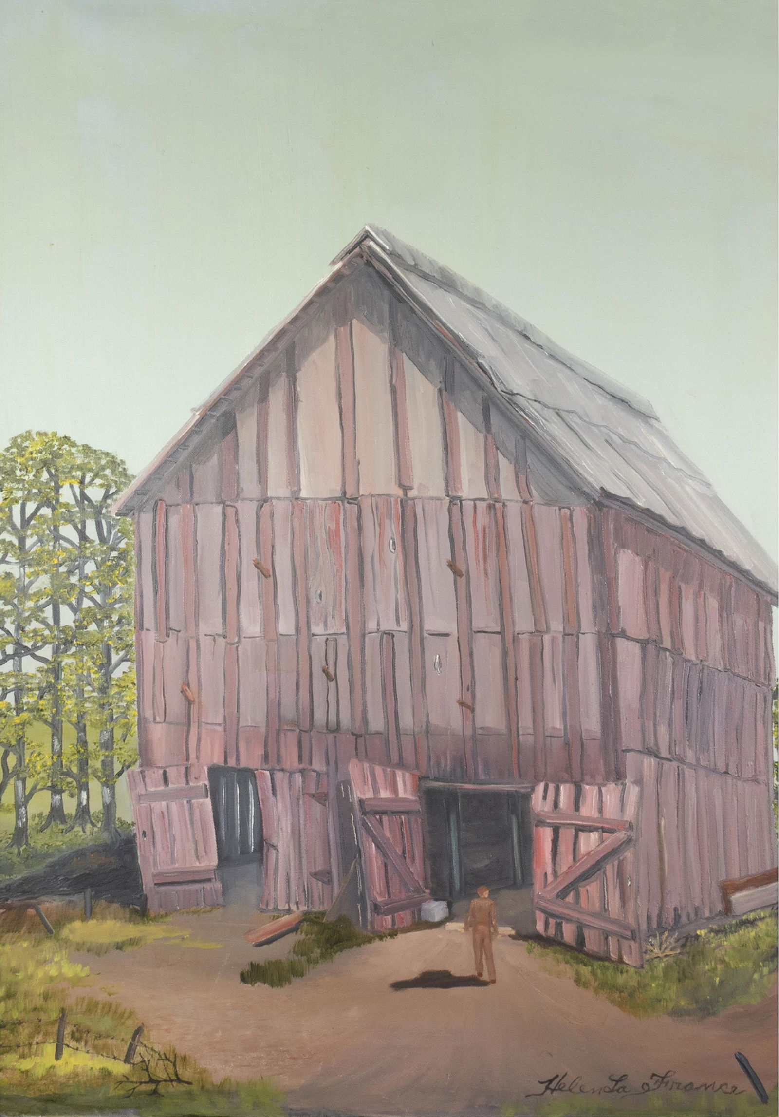Helen Orr LaFrance, 1919-2020, untitled, Barn (1 of 1)