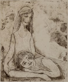 Betye Irene (Brown) Saar, b. 1926, Fireside