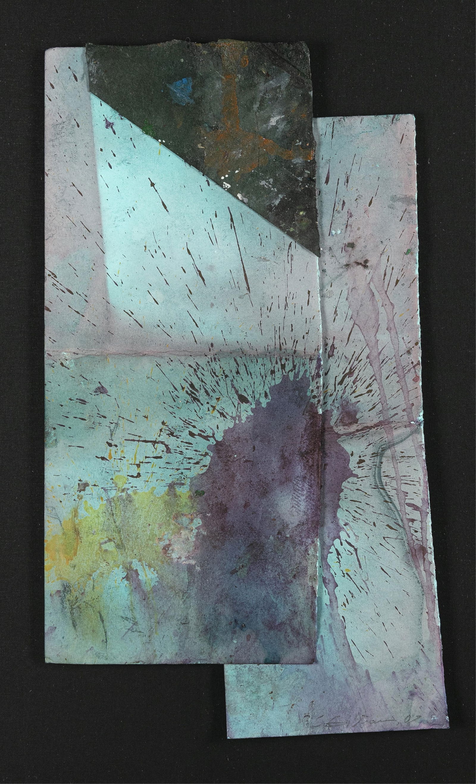 Sam Gilliam, 1933-2022, untitled: Sam Gilliam1933-2022untitled2007Mixed media collage on heavy paper16 x 9 inches (overall)Signed and datedProvenance: private collection, Philadelphia, PA