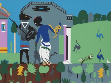 Romare Bearden, 1911-1988, Circe into Swine