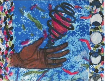 Betye Saar, b. 1926, Takin' a Chance on Luv