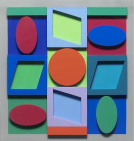 Victor Vasarely, French/Hungarian 1906-1997, Turkiz Negative