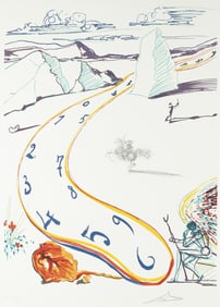 Salvador Dali, Spanish 1904-1989, Melting Space Time
