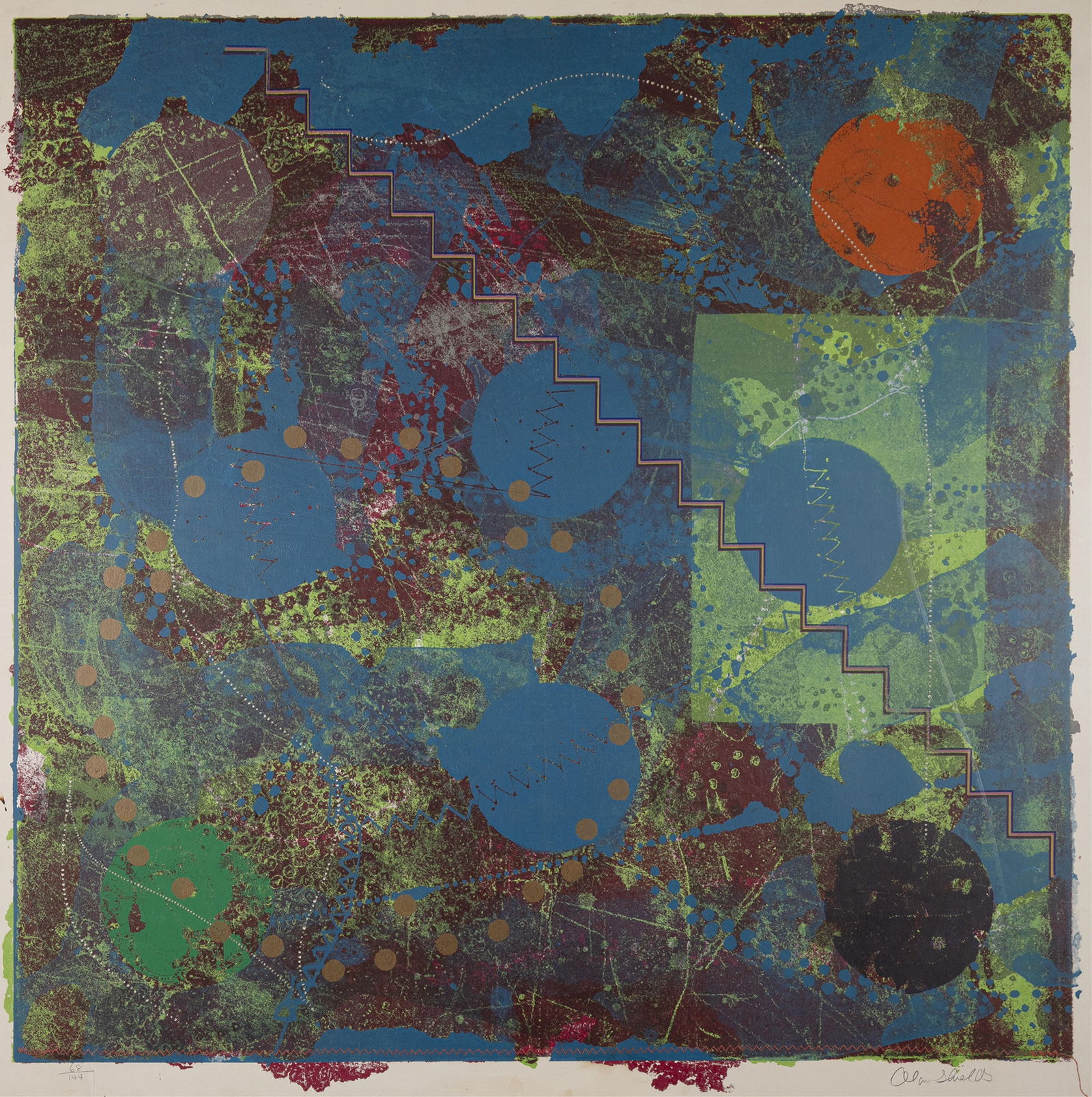 Alan Shields, American 1944-2005, untitled (1 of 2)